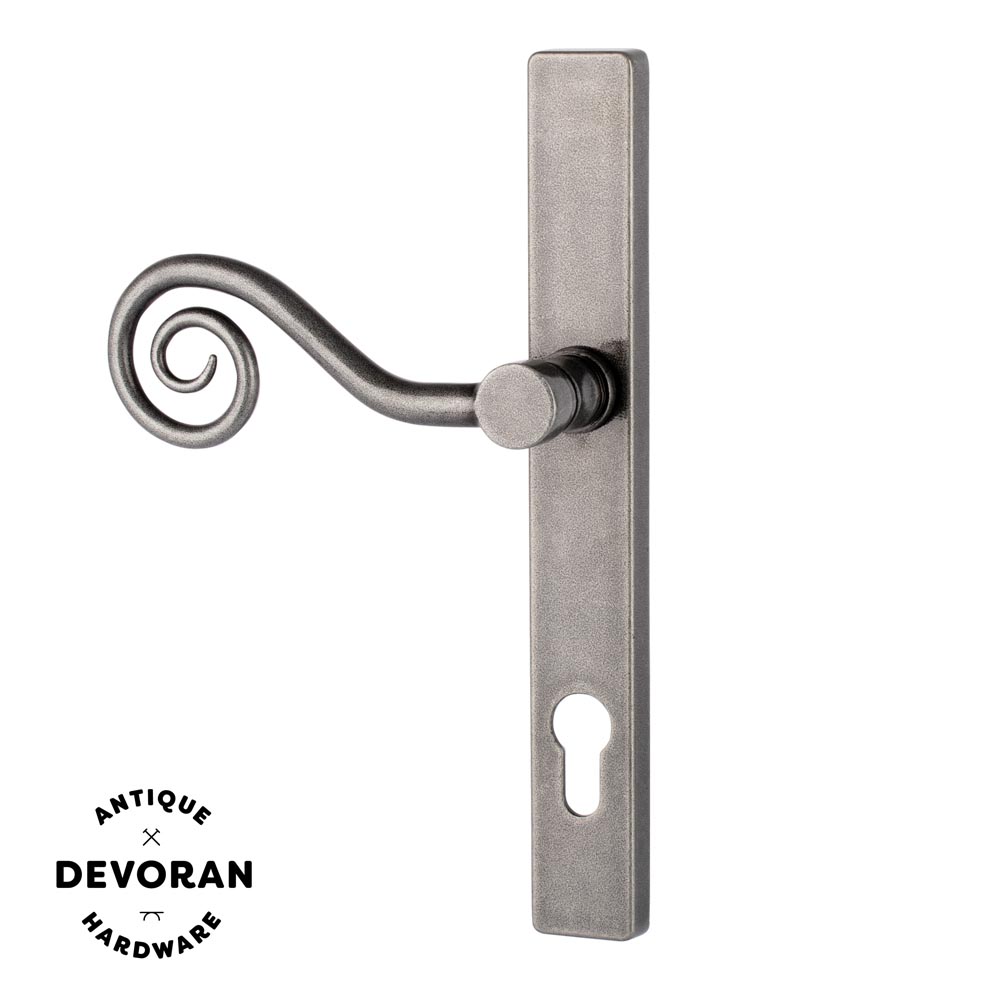 Devoran Monkey Tail Door Handle - Pewter (Left Hand) - (Sold in Pairs)